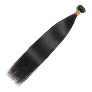 Royal Crown Straight Natural Black Single Drawn Human Hair Bundles