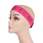 Custom Rose Red Elastic Headband with Your Logo