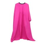 Custom Hot Pink Satin Hairdressing Capes with Your Logo