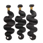 Royal Crown Body Wave Natural Black Single Drawn Bundles with Closure or Frontal