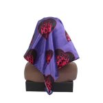 Custom Purple Satin Scarves with Your Logo